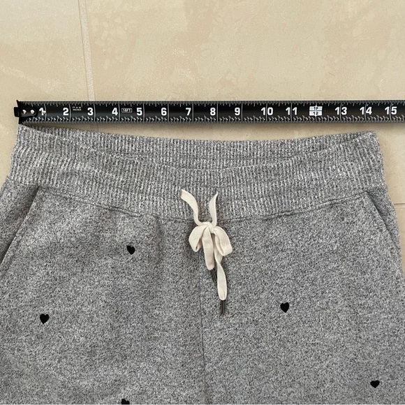 Rails Oakland Sweatpant Melange Grey Black Hearts Jogger Large - Picture 6 of 12
